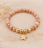 Pulsera rosa de Elen Glow